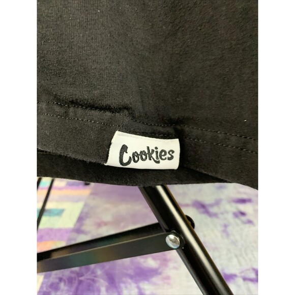 Cookies SF 3D Color Spectrum Black T Shirt Size Medium 100% Authentic Cotton - Picture 4 of 9